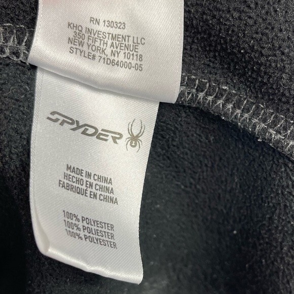 Spyder Men's Constant Full Zip Up Sweater Fleece Jacket Polar Black S Outdoor - Picture 12 of 16